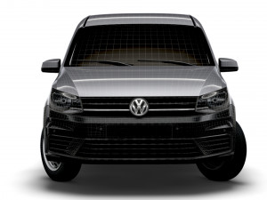 volkswagen caddy uk-spec startline 2020 Model 3D