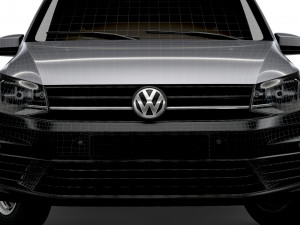 volkswagen caddy uk-spec startline 2020 Model 3D