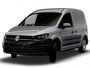volkswagen caddy uk-spec startline 2020 Model 3D