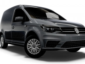 volkswagen caddy uk-spec trendline 2020 3D मॉडल