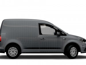 volkswagen caddy uk-spec trendline 2020 3D मॉडल
