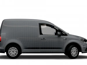 volkswagen caddy uk-spec trendline 2020 3D Model