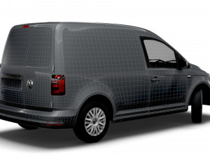 volkswagen caddy uk-spec trendline 2020 3D मॉडल
