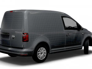 volkswagen caddy uk-spec trendline 2020 3D Model
