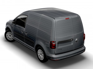 volkswagen caddy uk-spec trendline 2020 3D मॉडल