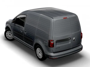volkswagen caddy uk-spec trendline 2020 3D Model