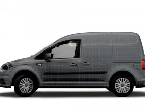 volkswagen caddy uk-spec trendline 2020 3D Model