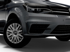 volkswagen caddy uk-spec trendline 2020 3D मॉडल