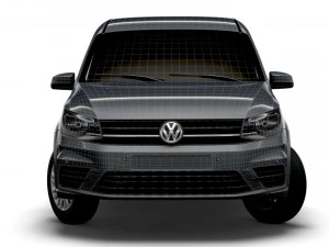 volkswagen caddy uk-spec trendline 2020 3D Model
