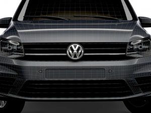 volkswagen caddy uk-spec trendline 2020 3D Model