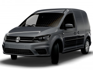 volkswagen caddy uk-spec trendline 2020 3D मॉडल