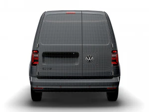 volkswagen caddy uk-spec trendline 2020 3D Model