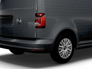 volkswagen caddy uk-spec trendline 2020 3D Model