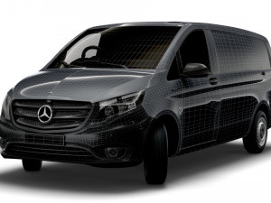 mercedes benz e vito l2 electric 2020 3D 模型