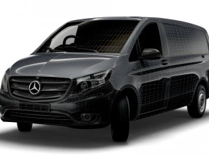 mercedes benz e vito l2 electric 2020 3D Model