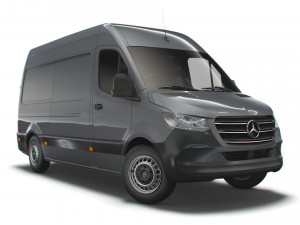 mercedes benz sprinter l2h2 uk-spec 2020 3D Model