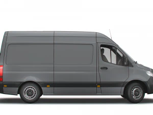 mercedes benz sprinter l2h2 uk-spec 2020 3D Model