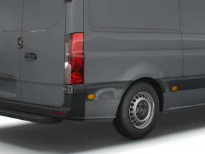 mercedes benz sprinter l2h2 uk-spec 2020 3D Model