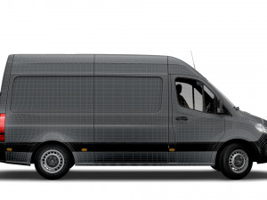 mercedes benz sprinter l2h2 uk-spec 2020 3D मॉडल
