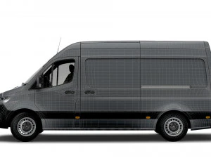 mercedes benz sprinter l2h2 uk-spec 2020 3D Model