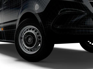 mercedes benz sprinter l2h2 uk-spec 2020 3D Model