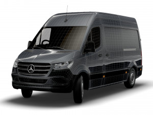 mercedes benz sprinter l2h2 uk-spec 2020 3D मॉडल