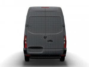 mercedes benz sprinter l2h2 uk-spec 2020 3D Model