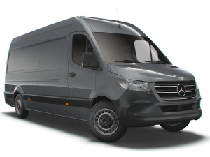 mercedes benz sprinter l3h2 rwd uk-spec 2020 3D Model