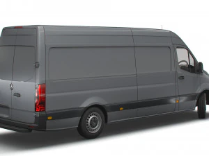 mercedes benz sprinter l3h2 rwd uk-spec 2020 3D Model