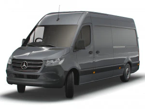 mercedes benz sprinter l3h2 rwd uk-spec 2020 3D Model