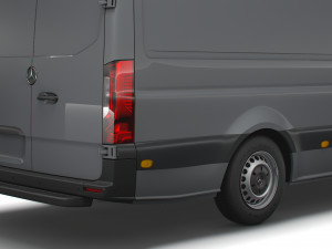 mercedes benz sprinter l3h2 rwd uk-spec 2020 3D Model