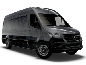 mercedes benz sprinter l3h2 rwd uk-spec 2020 3D Model