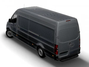 mercedes benz sprinter l3h2 rwd uk-spec 2020 3D Model