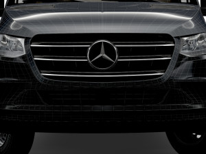 mercedes benz sprinter l3h2 rwd uk-spec 2020 3D Model