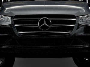 mercedes benz sprinter l3h2 rwd uk-spec 2020 3D Model