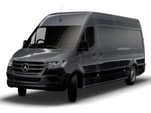 mercedes benz sprinter l3h2 rwd uk-spec 2020 3D Model