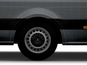 mercedes benz sprinter l3h2 rwd uk-spec 2020 3D Model
