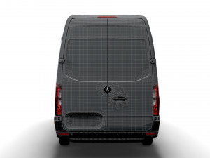 mercedes benz sprinter l3h2 rwd uk-spec 2020 3D Model