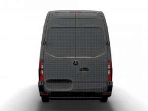 mercedes benz sprinter l3h2 rwd uk-spec 2020 3D Model