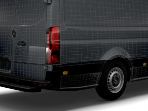 mercedes benz sprinter l3h2 rwd uk-spec 2020 3D Model