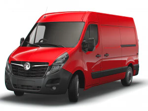 vauxhall movano 3300 l2h2 uk-spec 2020 3D Model