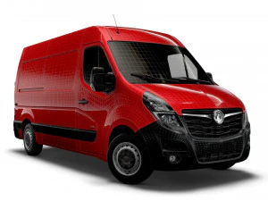 vauxhall movano 3300 l2h2 uk-spec 2020 3D Model