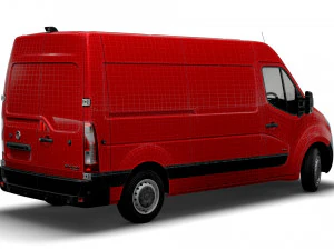 vauxhall movano 3300 l2h2 uk-spec 2020 3D Model