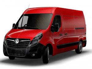 vauxhall movano 3300 l2h2 uk-spec 2020 3D Model