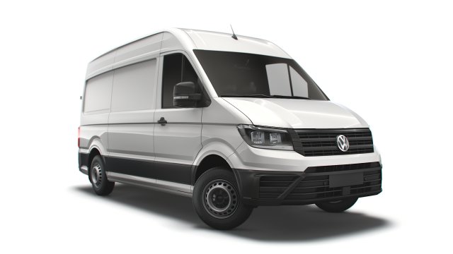 volkswagen crafter mwb startline uk-spec 2020 Model 3D .c4d .max .obj .3ds .fbx .stl .blend 