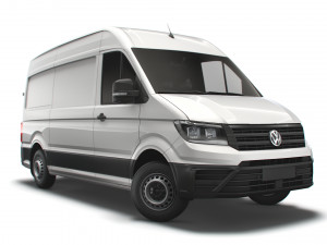 volkswagen crafter mwb startline uk-spec 2020 3Dモデル