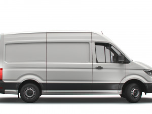 volkswagen crafter mwb startline uk-spec 2020 Model 3D