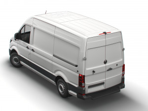 volkswagen crafter mwb startline uk-spec 2020 Model 3D