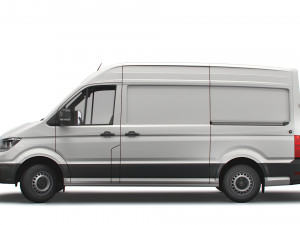 volkswagen crafter mwb startline uk-spec 2020 Model 3D