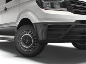volkswagen crafter mwb startline uk-spec 2020 Model 3D